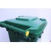 Бак для мусора пластиковый зеленый 120л, 120A-9G 