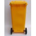 Бак для мусора пластиковый желтый 120л, 120A-9Y 