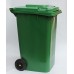 Бак для сміття пластиковий зелений 240 л, 240E-19G