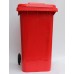 Бак для сміття пластиковий червоний 240 л, 240H2-19R