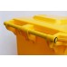Бак для сміття пластиковий жовтий 240 л, 240H2-19y