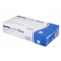 Рукавички нітрилові без пудри Ampri Pura Comfort Blue 970-013-L