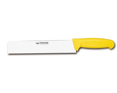 Нож для сыра Fischer №385 250мм с желтой ручкой