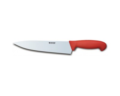 Нож разделочный Oskard NK024 250мм красный