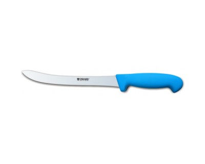 Нож для рыбы Oskard NK049 210мм синий (гибкий)