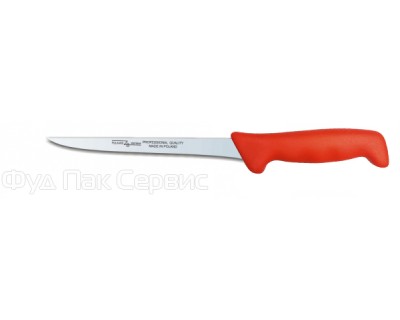 Нож для рыбы Polkars №50 175мм с красной ручкой
