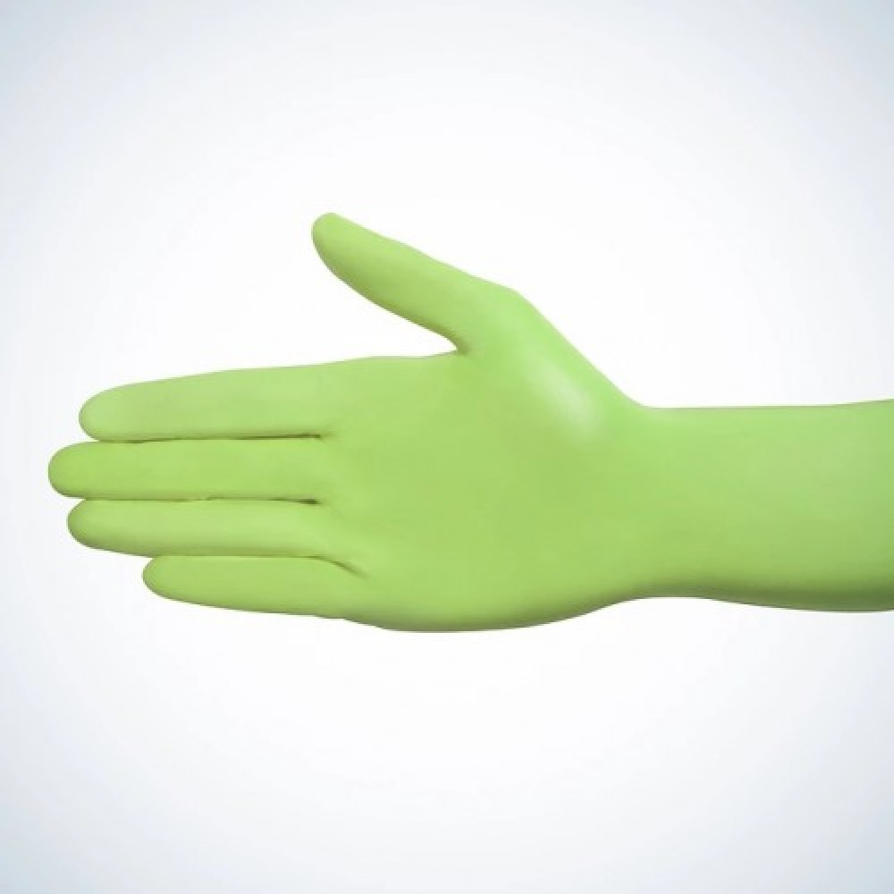 Рукавички нітрилові зелені без пудри Ampri Style color Apple 01187-XL