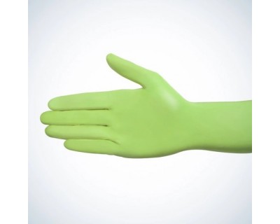Перчатки нитриловые зеленые без пудры Ampri Style color Apple 01187-XL