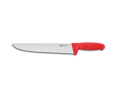 Нож для обвалки мяса Fischer №10 280мм с красной ручкой