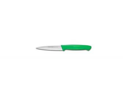 Ніж для чистки овочів Fischer №337 100мм з зеленою ручкою