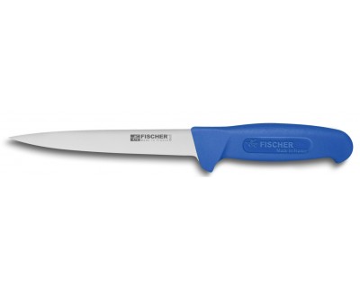 Нож обвалочный Fischer №6030 170 мм с синей ручкой