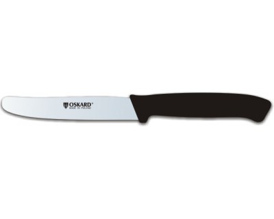 Нож кухонный Oskard NK038  110мм черный