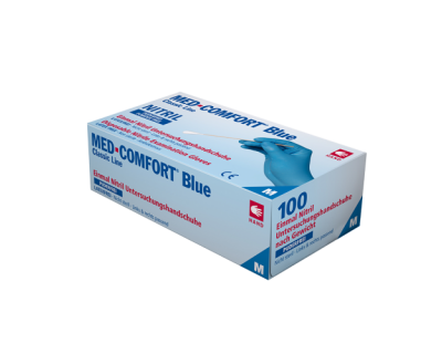 Рукавички нітрилові без пудри Med Comfort blue 01192-L